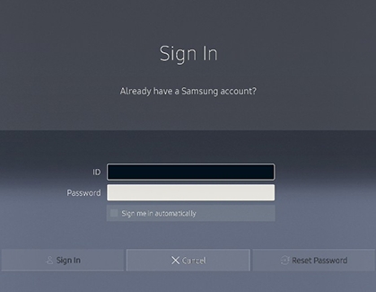 Sign into Your Samsung Account on Your SUHD TV