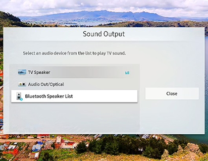 Connecting a soundbar with Bluetooth