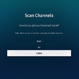Scan for channels on Samsung TV