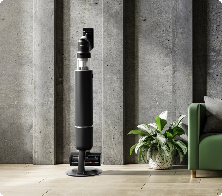 Black Jet Stick Vacuum in Livingroom