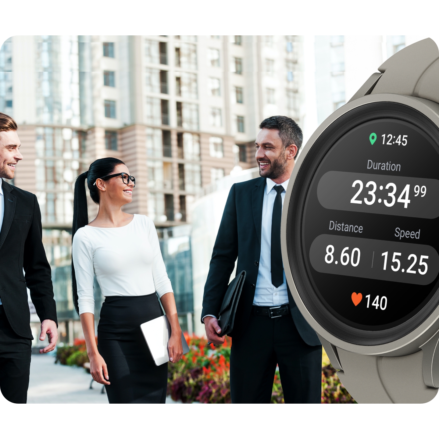 SAMSUNG Galaxy Watch5 Pro 45mm SM-R920N Titanium Smartwatch Bluetooth -  Tracking