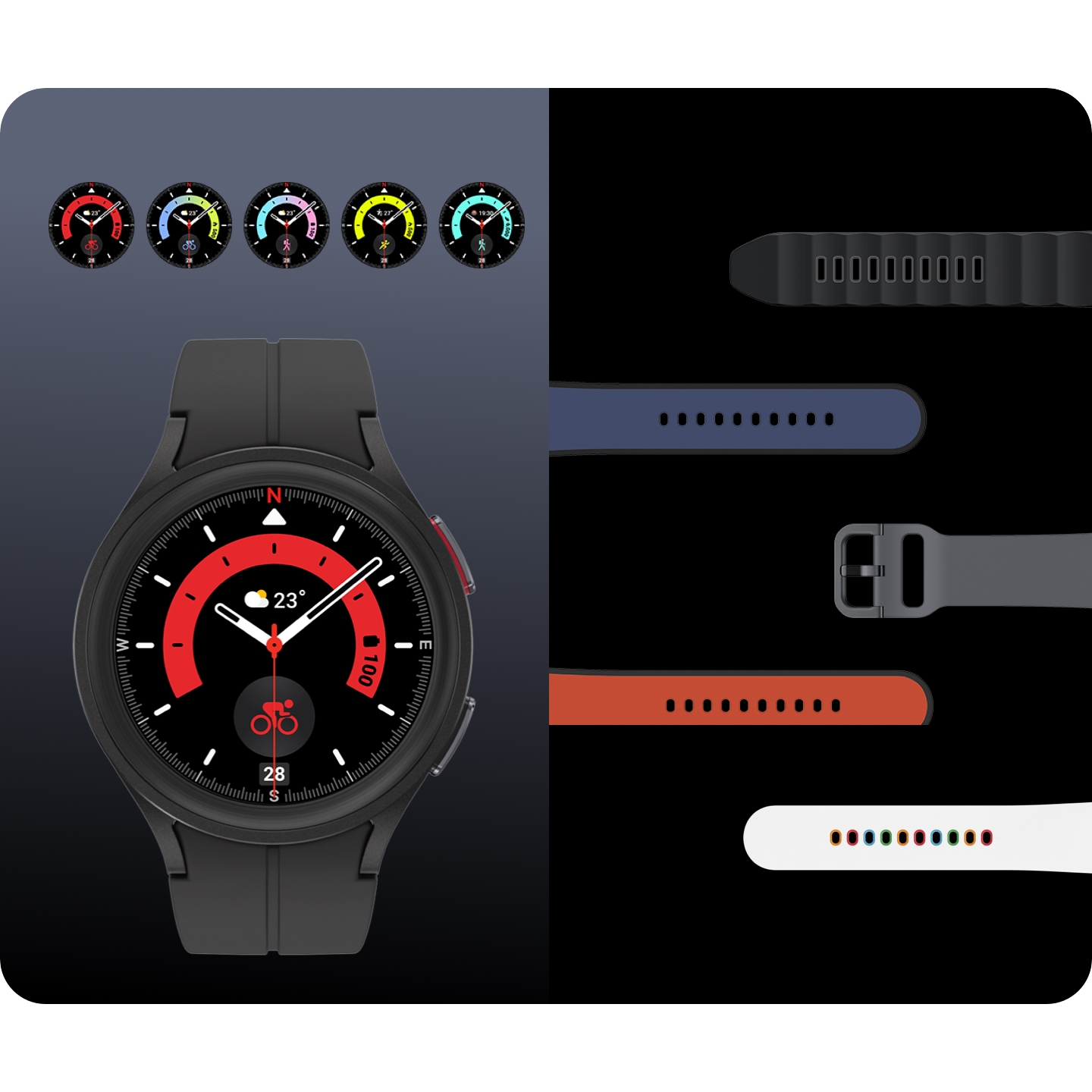 SM-R920NZKAXAA | Galaxy Watch5 Pro, 45mm, Black Titanium, Bluetooth |  Samsung Business US