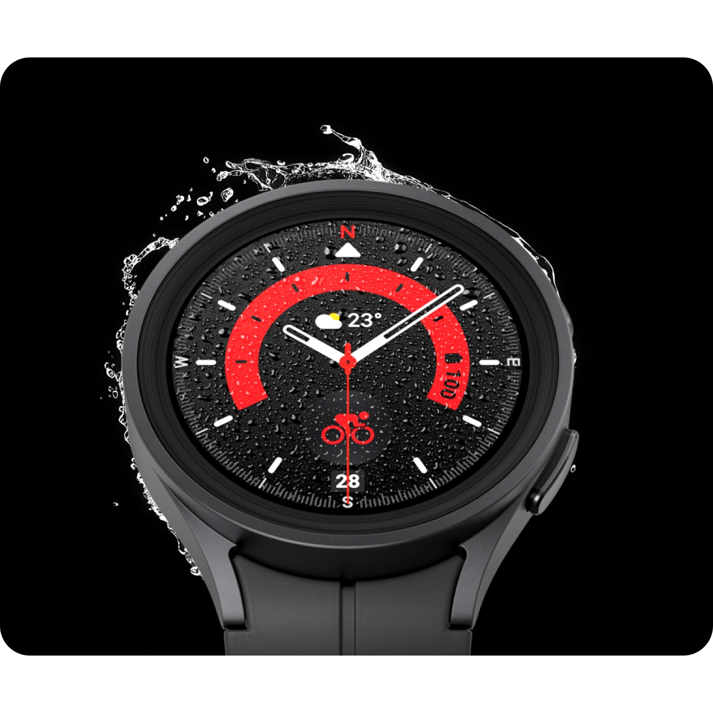 SM-R920NZKAXAA | Galaxy Watch5 Pro, 45mm, Black Titanium 