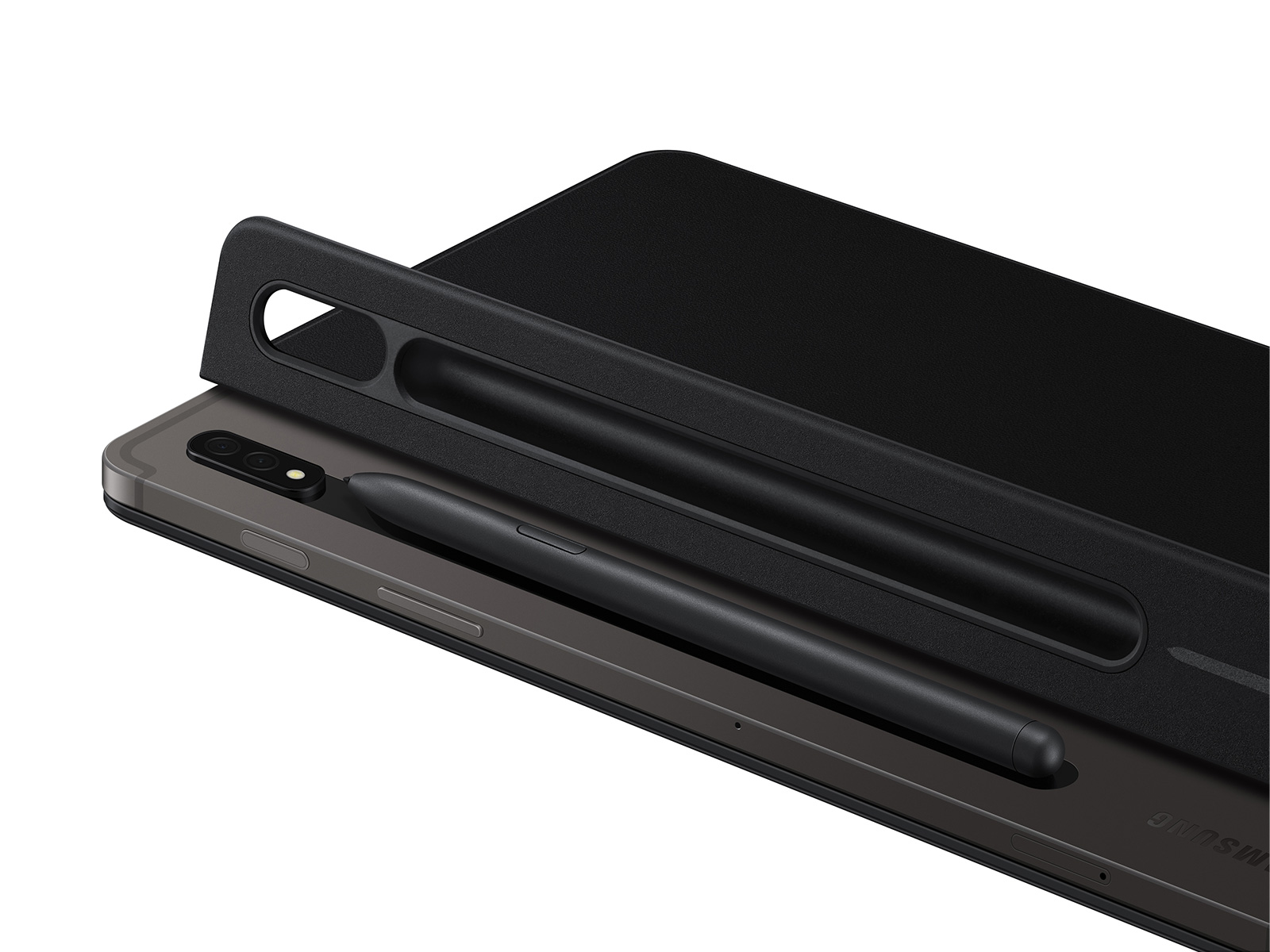 Galaxy Tab S7, Galaxy Tab S8 Book Cover Keyboard, Black Mobile