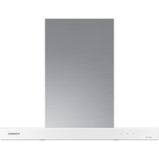Bespoke Stainless Steel Range Hood with White Panel
