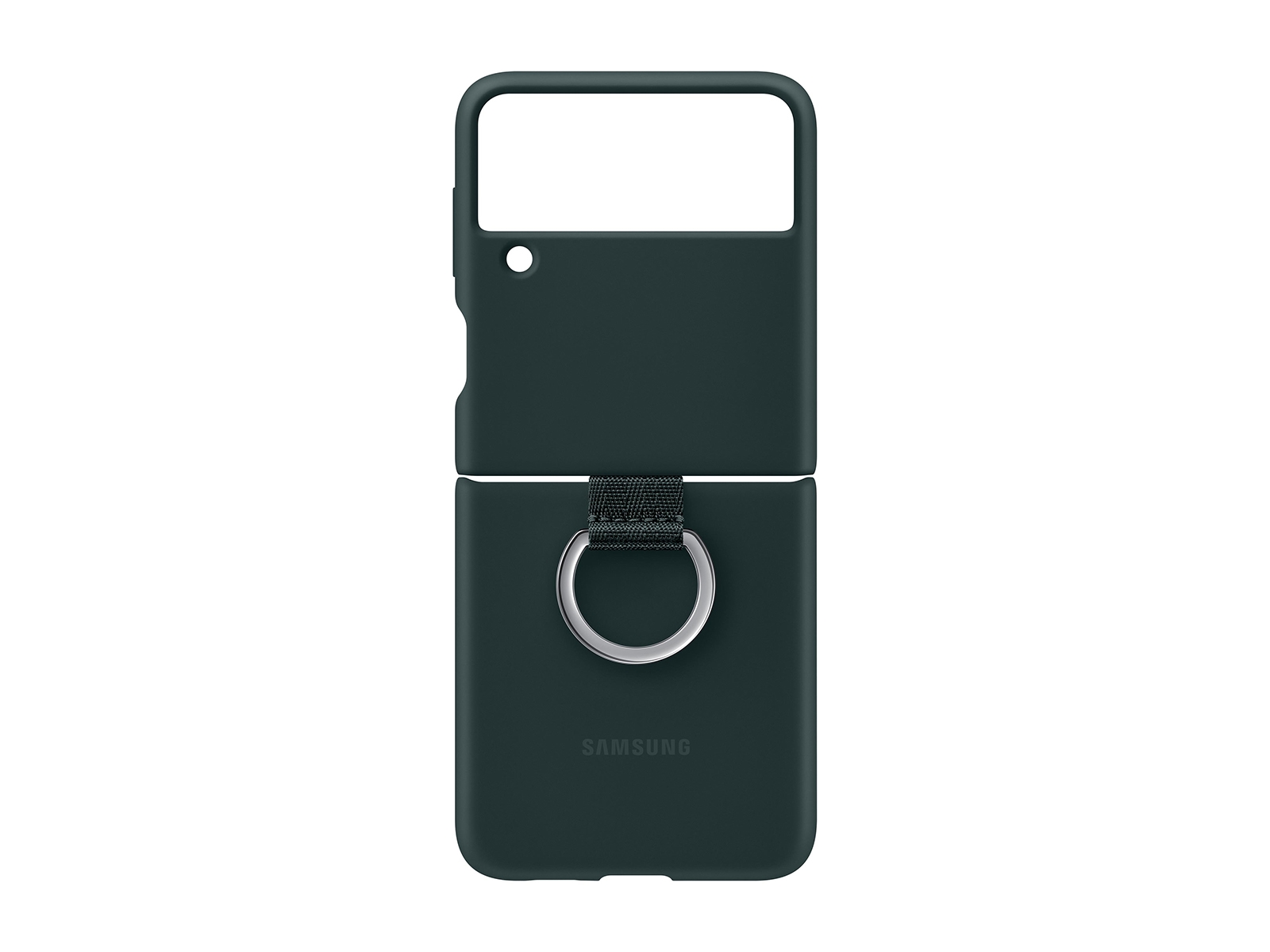 Thumbnail image of Galaxy Z Flip3 5G Silicone Cover with Ring, Green