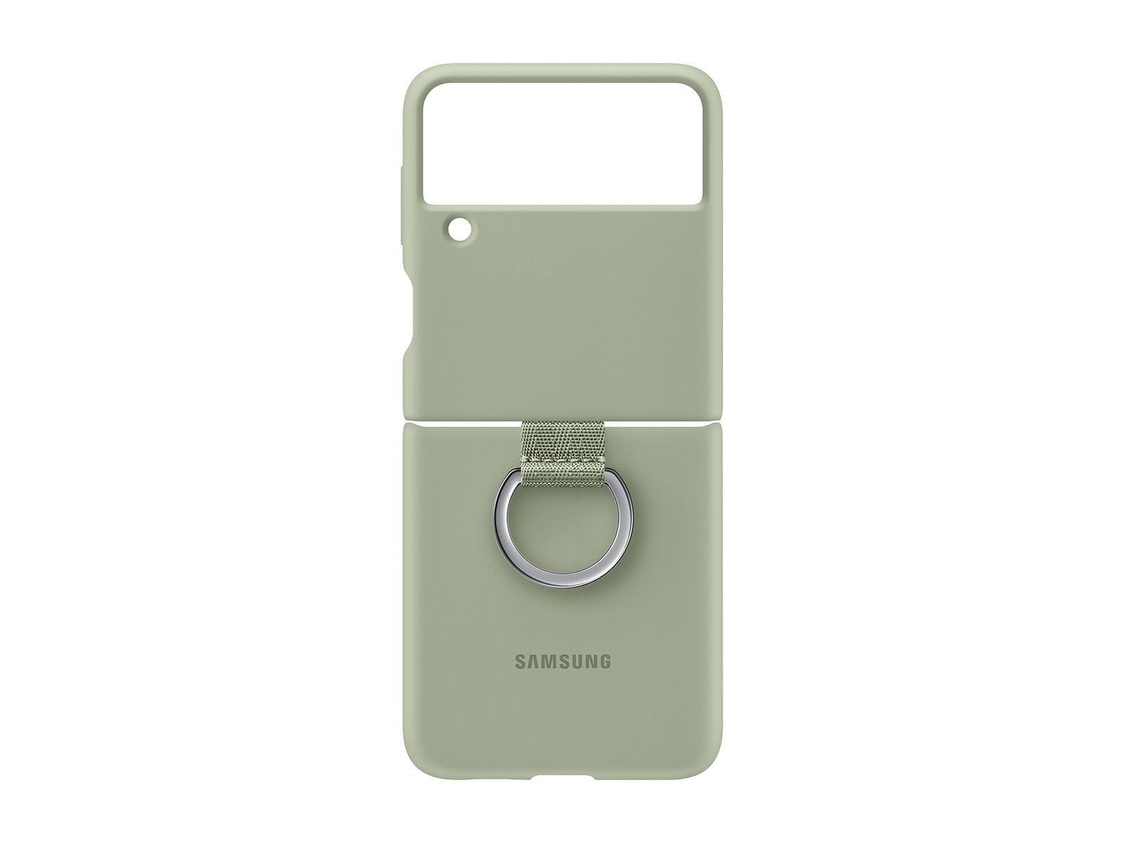 Thumbnail image of Galaxy Z Flip3 5G Silicone Cover with Ring, Olive