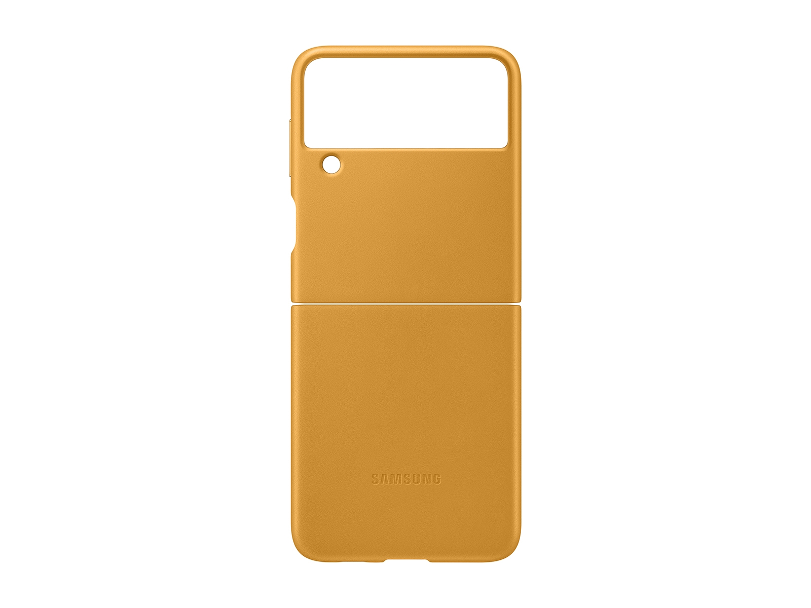 Thumbnail image of Galaxy Z Flip3 5G Leather Cover, Mustard