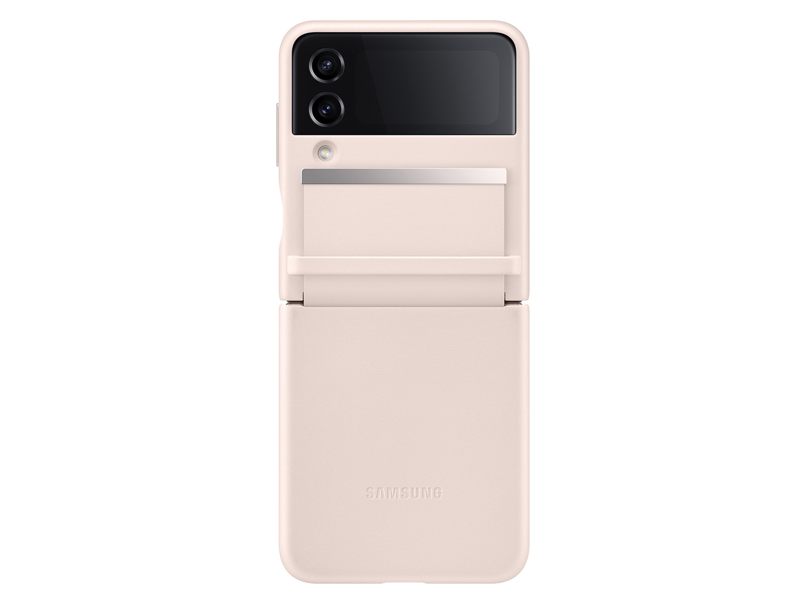 Thumbnail image of Galaxy Z Flip4 Flap Leather Cover, Peach
