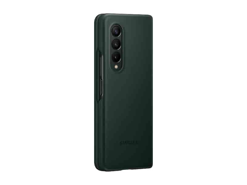 Galaxy Z Fold3 5G Leather Cover, Green