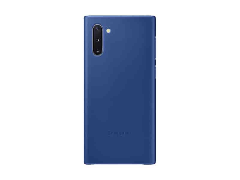 Galaxy Note10 Leather Back Cover, Blue