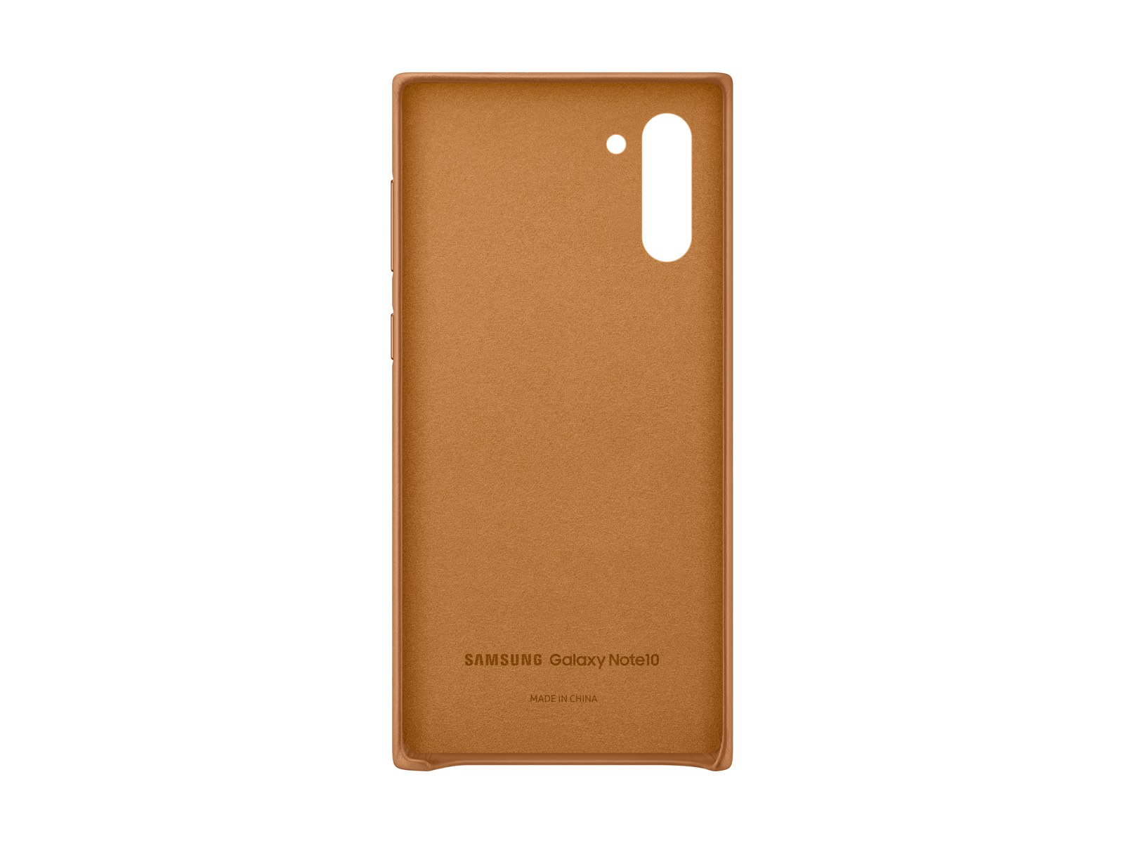 Thumbnail image of Galaxy Note10 Leather Back Cover, Tan