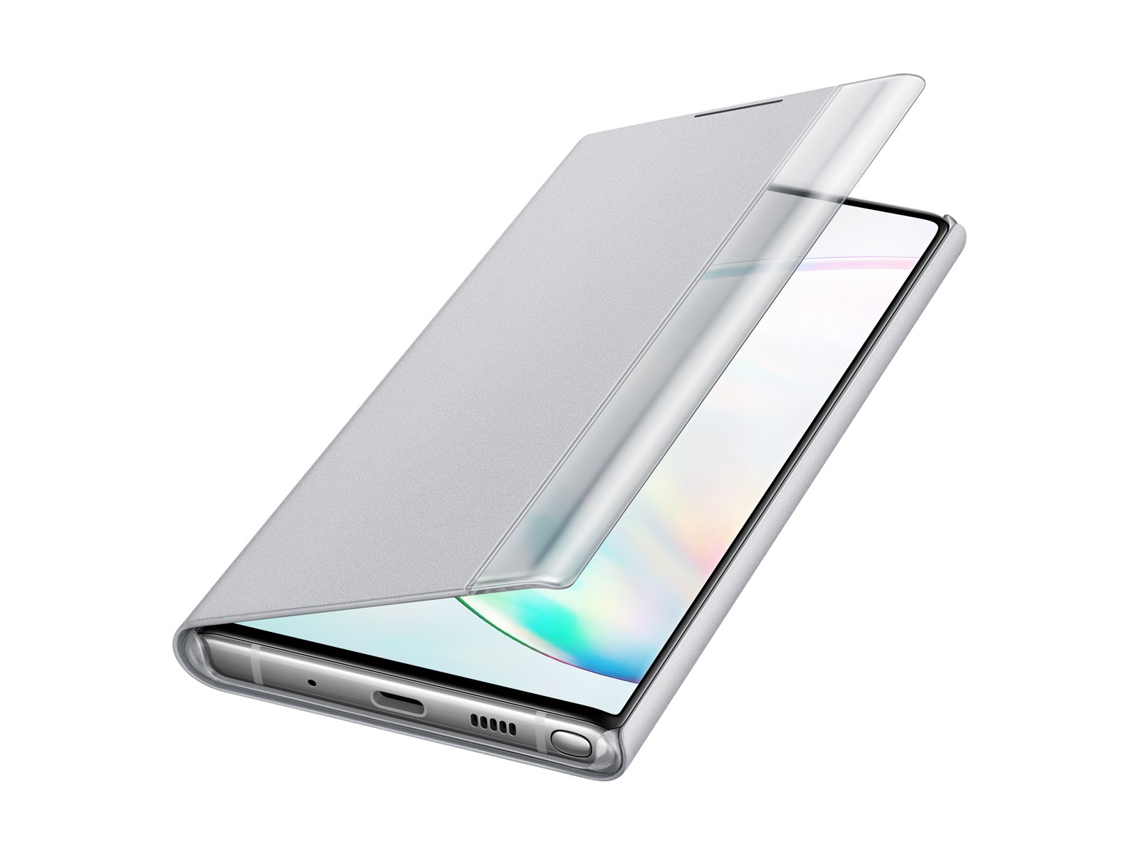 Thumbnail image of Galaxy Note10 S-View Flip Cover, Silver