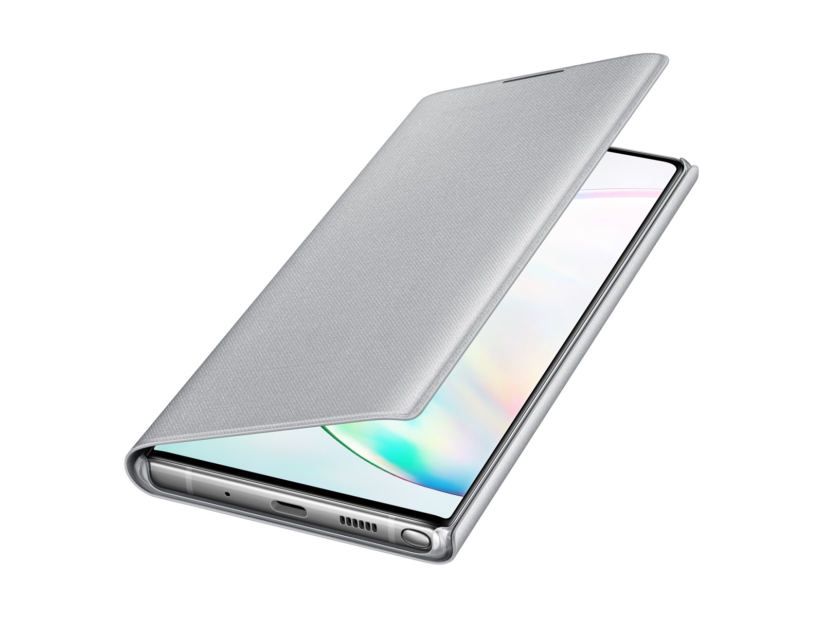 Thumbnail image of Galaxy Note10+ LED Wallet Cover, Silver