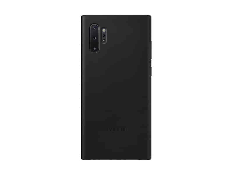 Galaxy Note10+ Leather Back Cover, Black