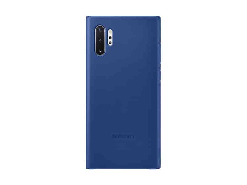 Galaxy Note10+ Leather Back Cover, Blue