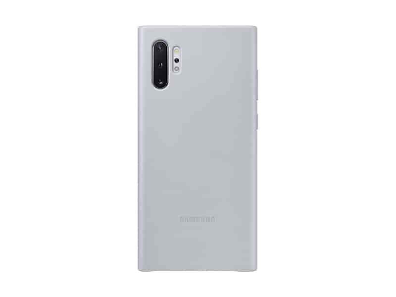 Galaxy Note10+ Leather Back Cover, Silver