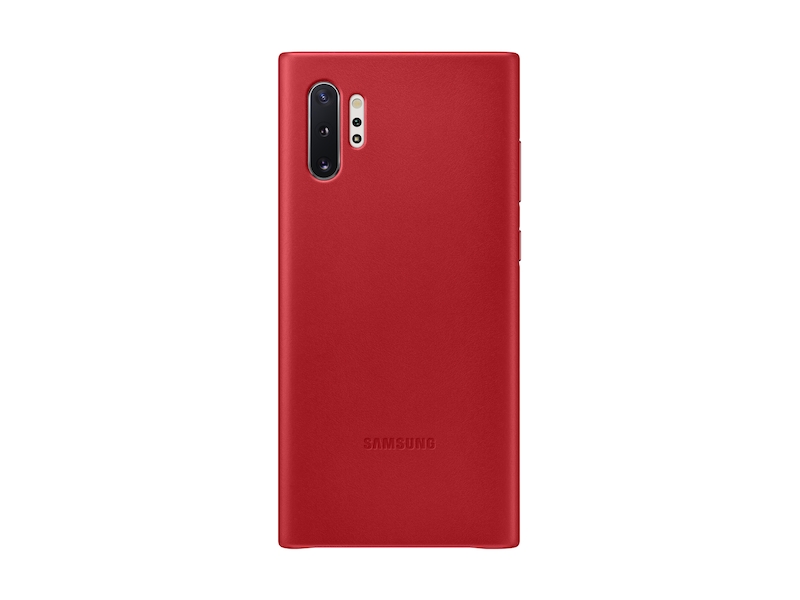 Galaxy Note10+ Leather Back Cover, Red