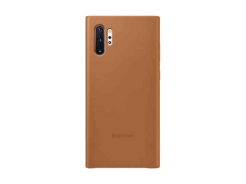 Galaxy Note10+ Leather Back Cover, Tan