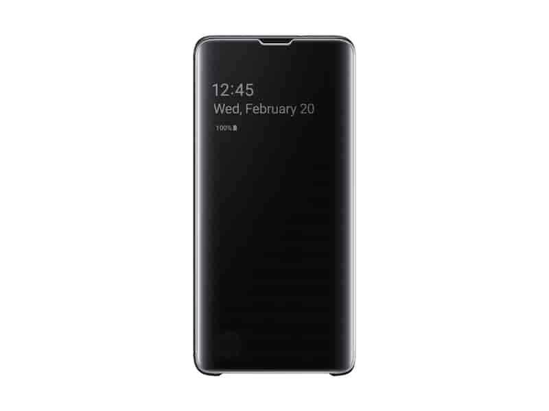 Galaxy S10 S-View Flip Cover, Black