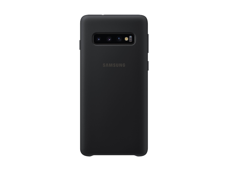 Galaxy S10 Silicone Cover Black Mobile Accessories Ef