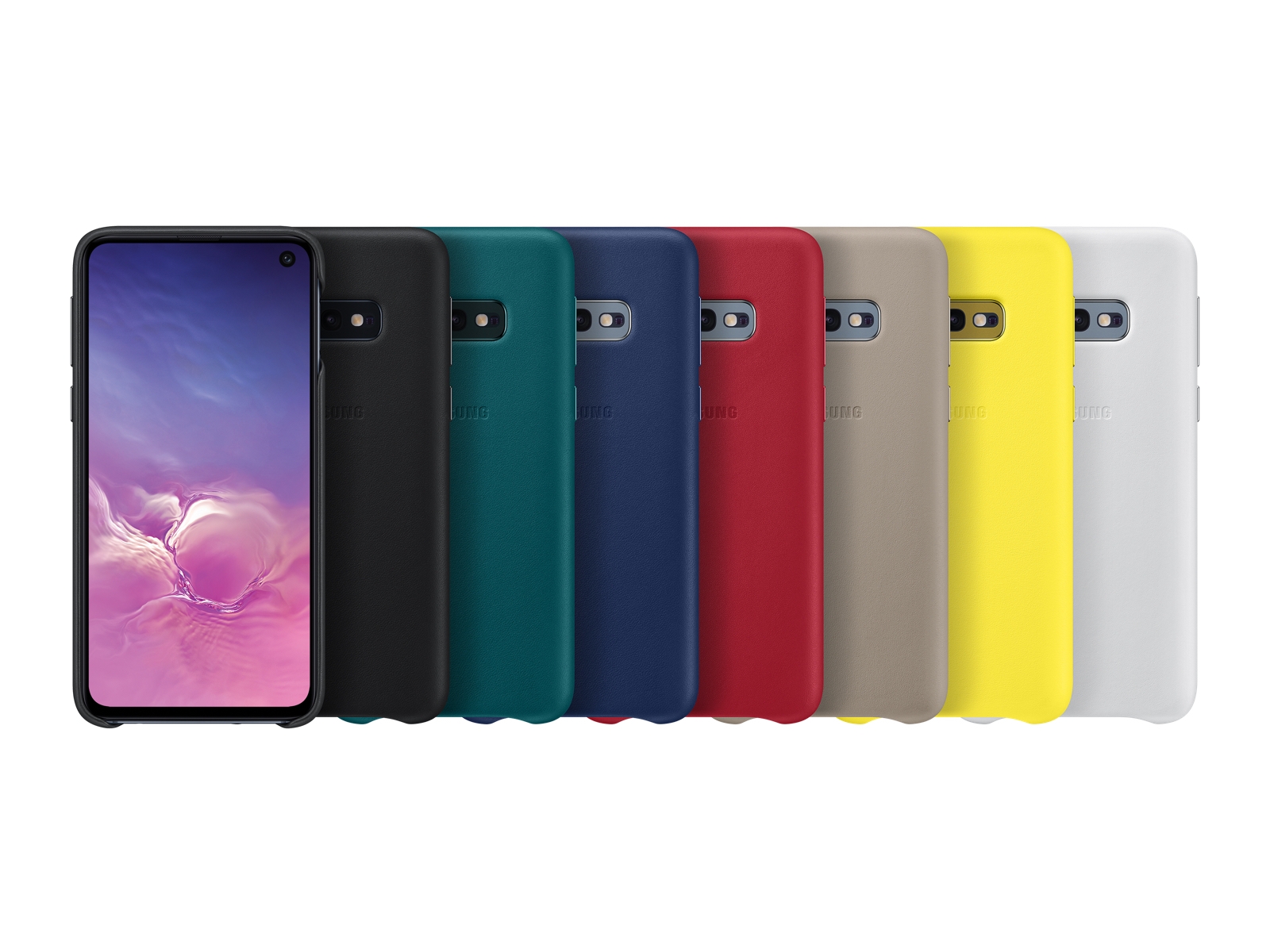 Thumbnail image of Galaxy S10e Leather Back Cover, Yellow