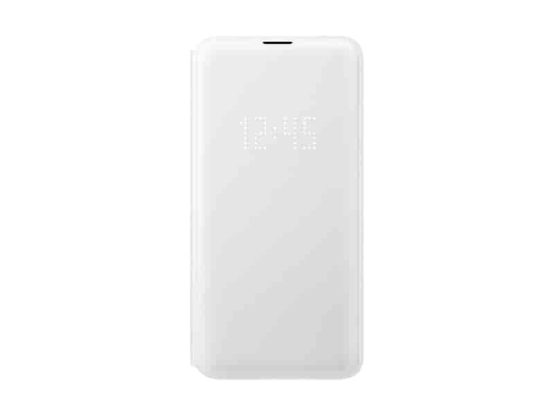 Galaxy S10e LED Wallet Cover, White
