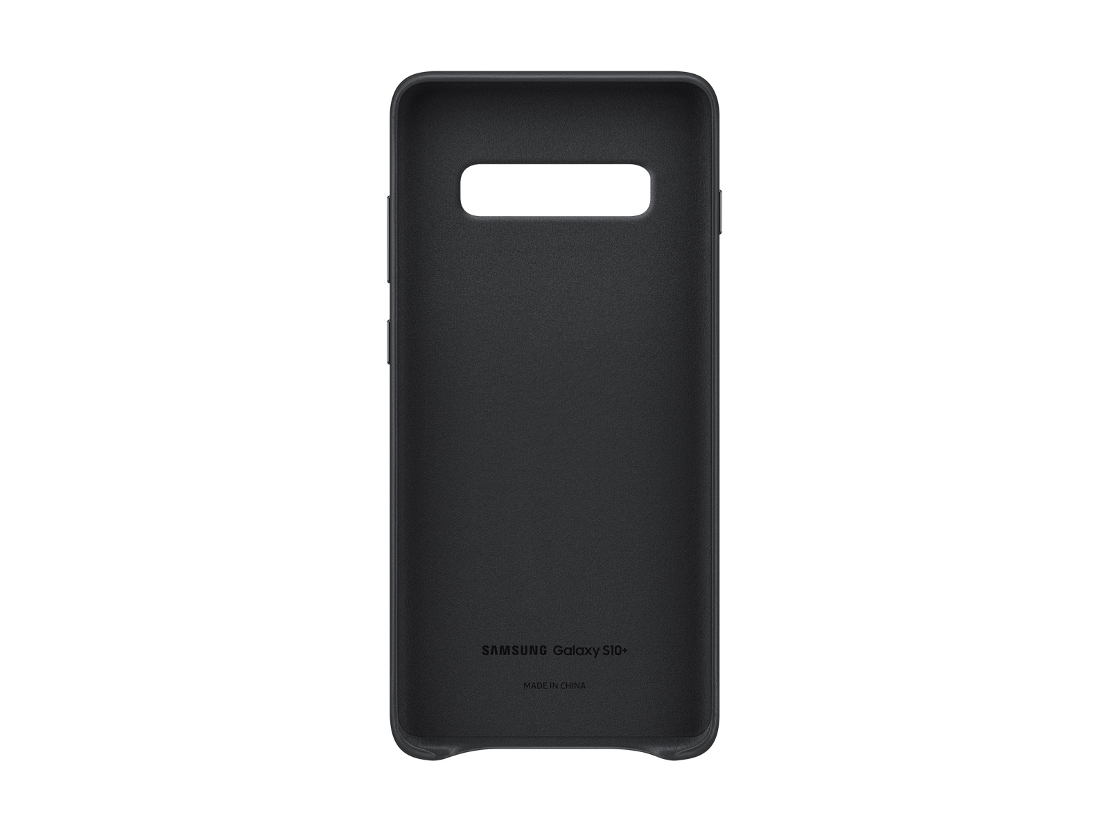Thumbnail image of Galaxy S10+ Leather Back Cover, Black