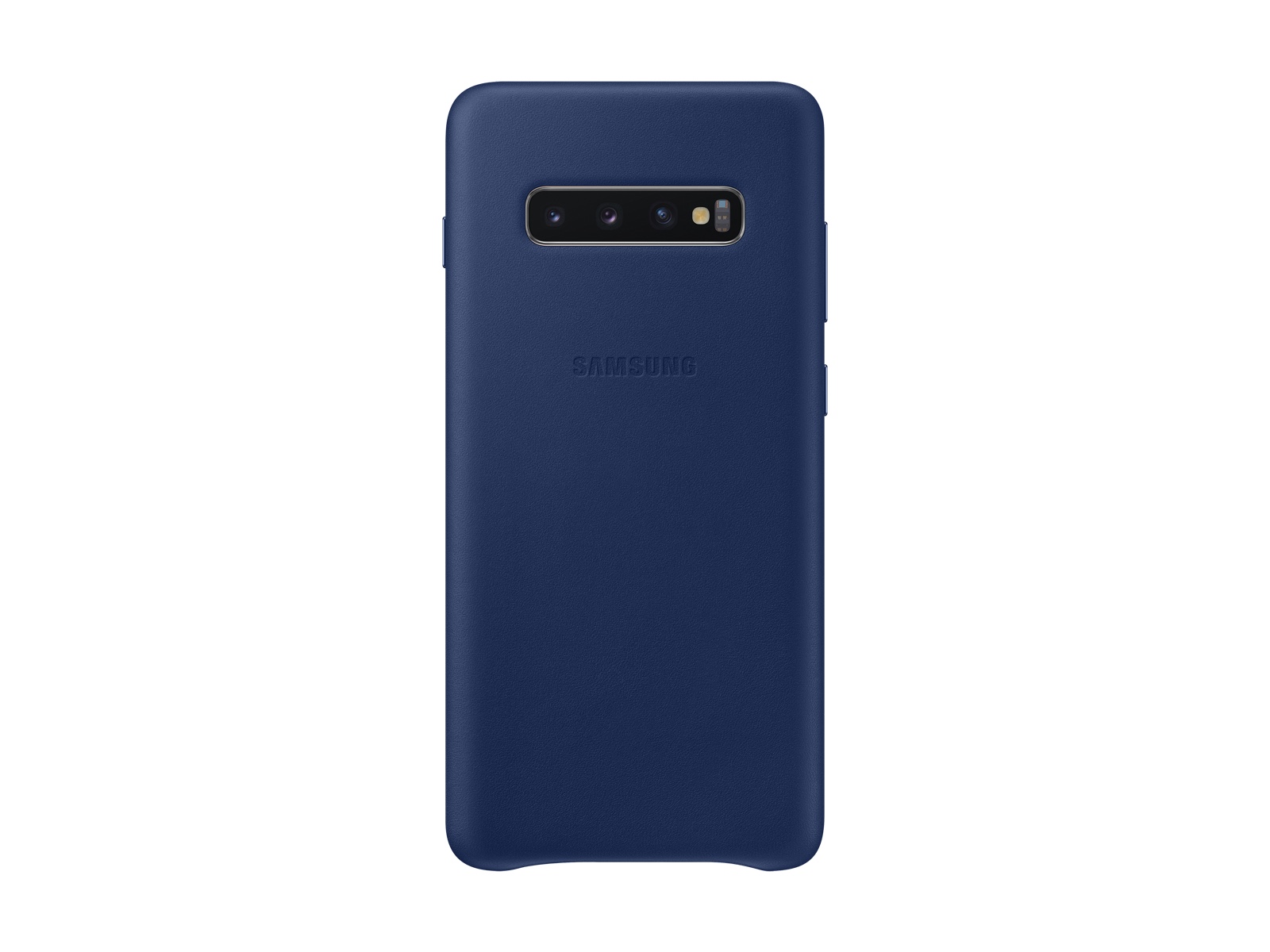 Funda trasera de piel para Galaxy S10+, accesorios para móviles azul marino - EF-VG975LNEGUS | Samsung EE.UU
