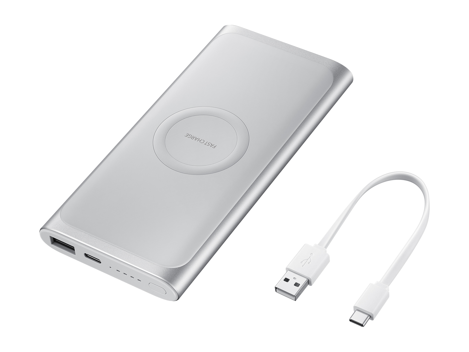 Wireless Charger Portable Battery, Silver Mobile Accessories - EB