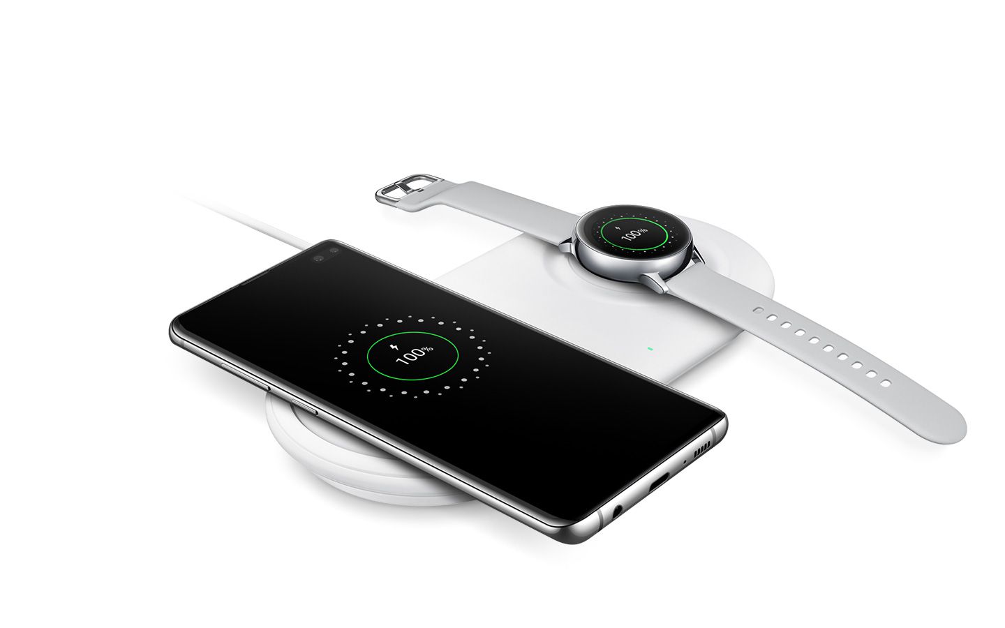 Samsung trådløs lader Duo for Galaxy S10 og Galaxy Watch Active