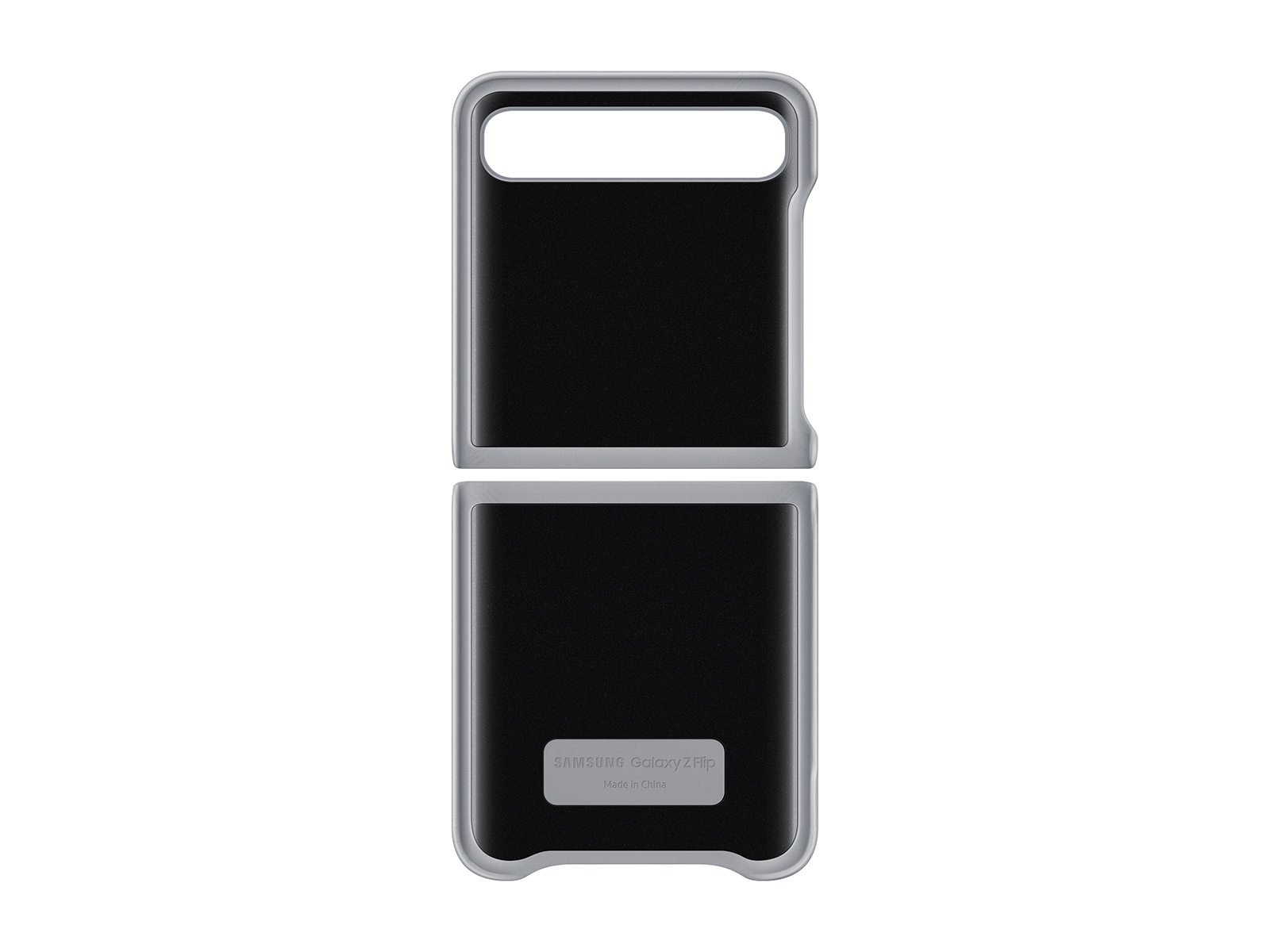 Thumbnail image of Galaxy Z Flip Leather Cover, Silver