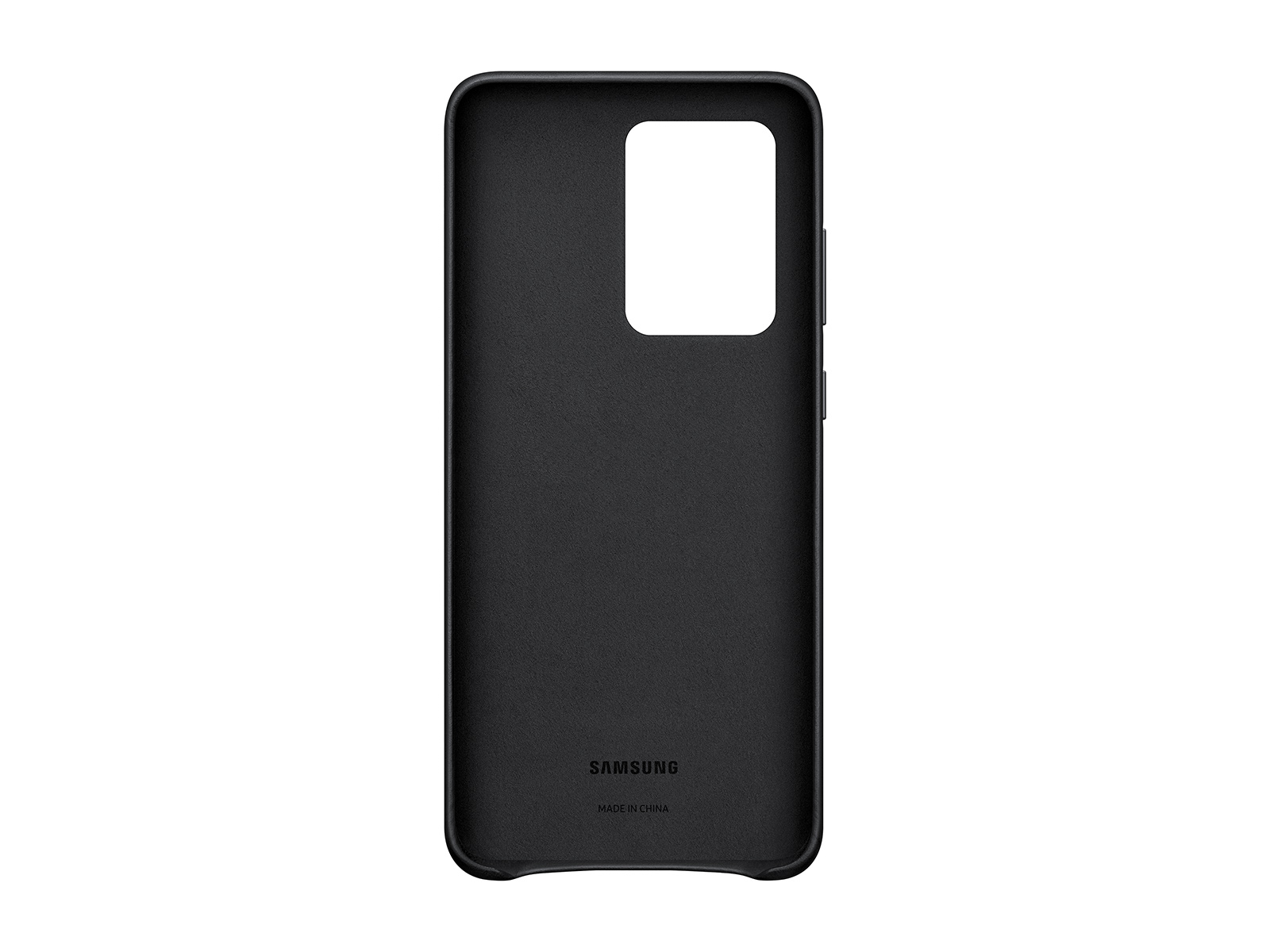 Thumbnail image of Galaxy S20 Ultra 5G Leather Cover, Black