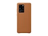 Thumbnail image of Galaxy S20 Ultra 5G Leather Cover, Brown