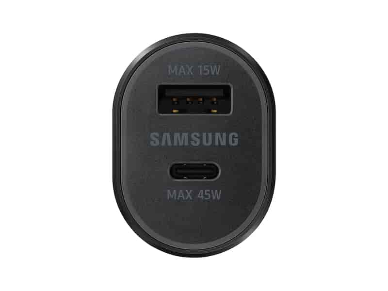 45W Dual Car Charger, Black