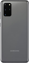 Galaxy S20 plus in Cosmic Gray seen from the rear