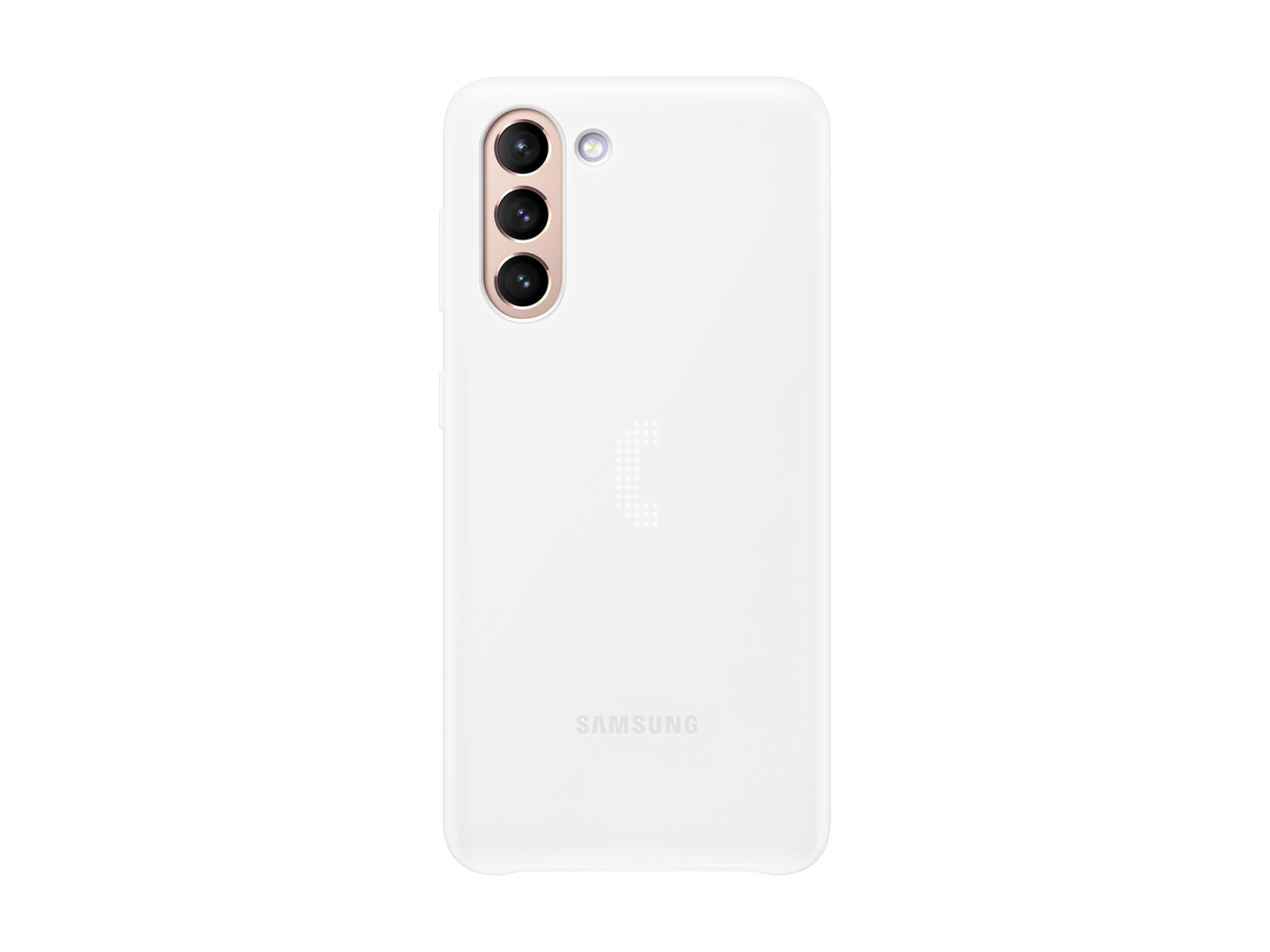 Galaxy S21 5G LED Back Cover, White Mobile Accessories - EF 