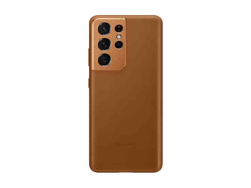 Galaxy S21 Ultra 5G Leather Cover, Brown
