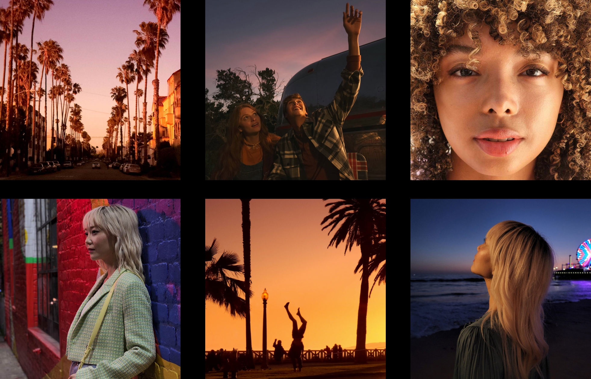 A collage of nine portraits taken with Galaxy S22 Ultra and featured in the Portrait Gallery …
