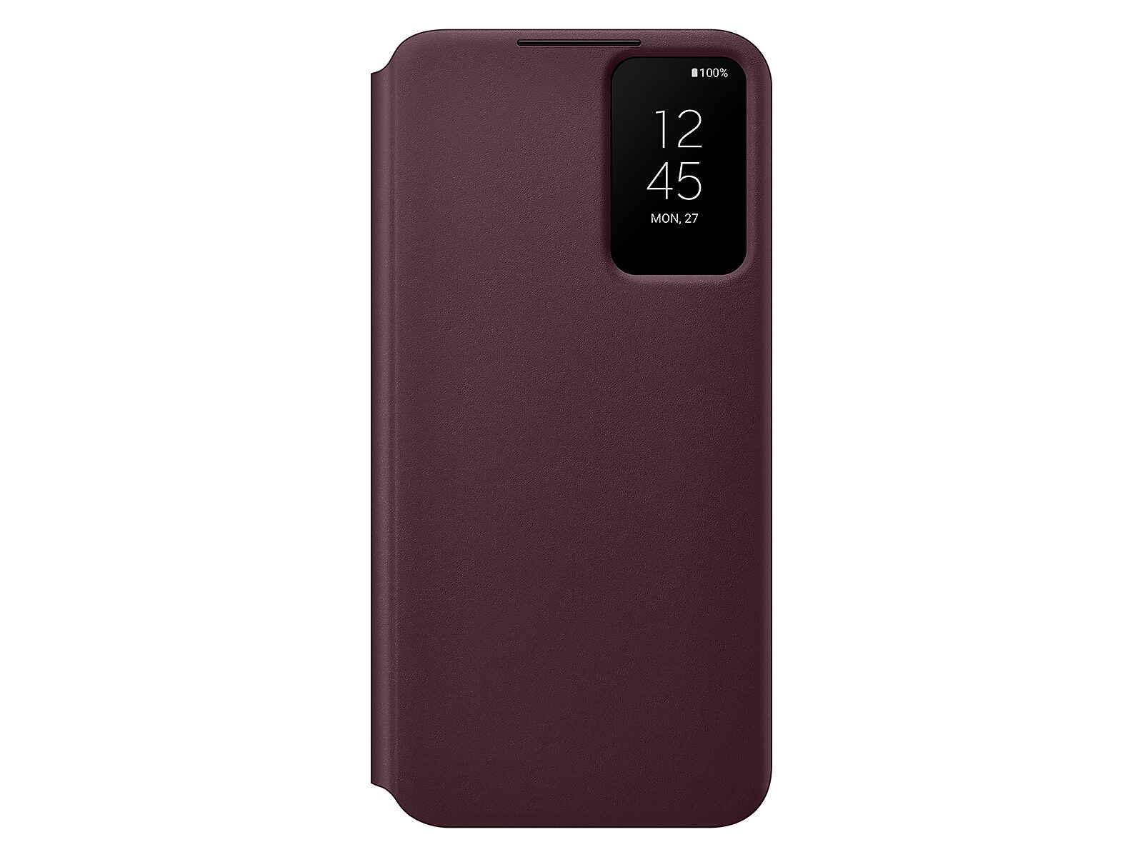 UPC 887276637754 product image for Samsung Galaxy S22+ S-View Flip Cover in Burgundy(EF-ZS906CEEGUS) | upcitemdb.com