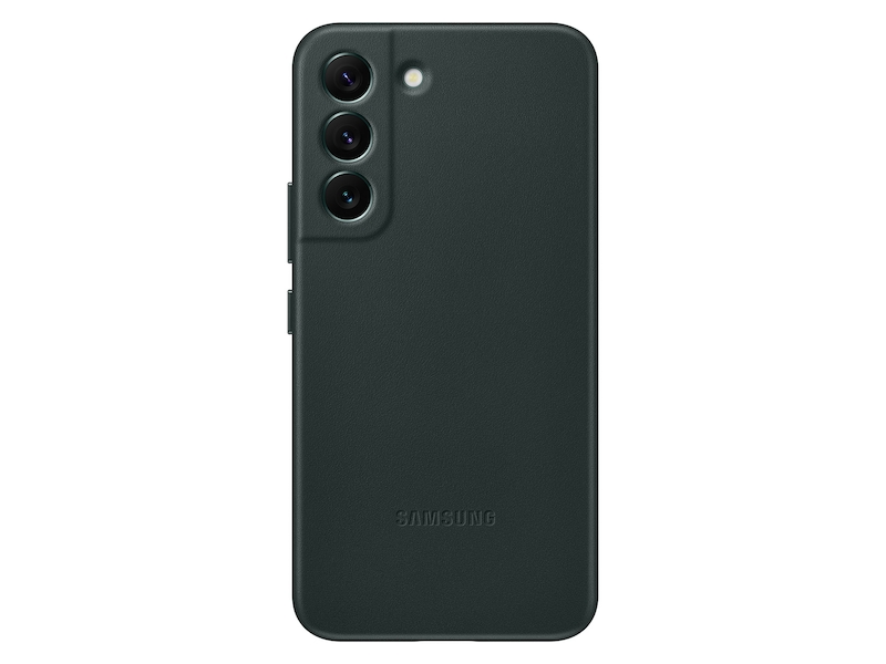 Galaxy S22 Leather Cover, Forest Green