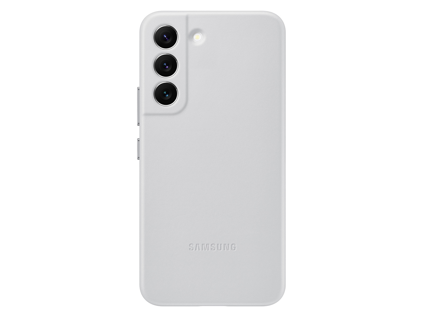 Galaxy S22 Leather Cover, Light Gray