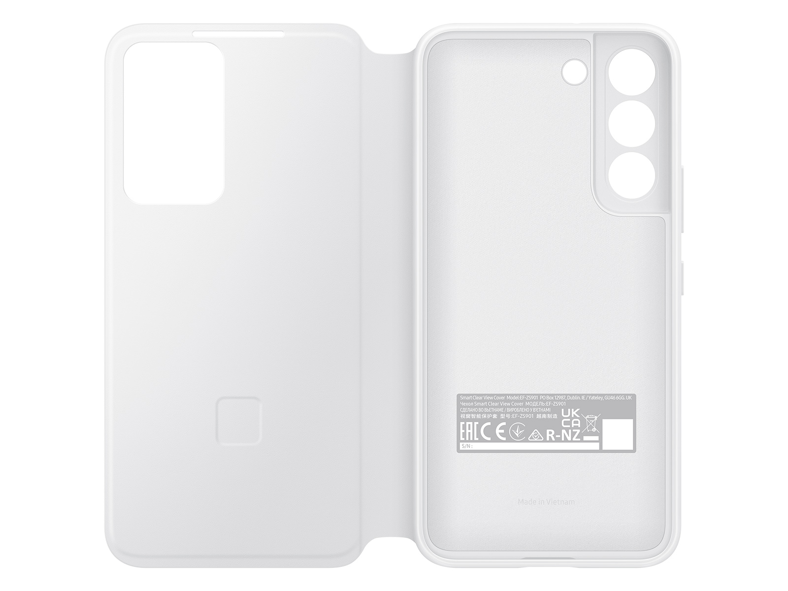 Thumbnail image of Galaxy S22 S-View Flip Cover, White