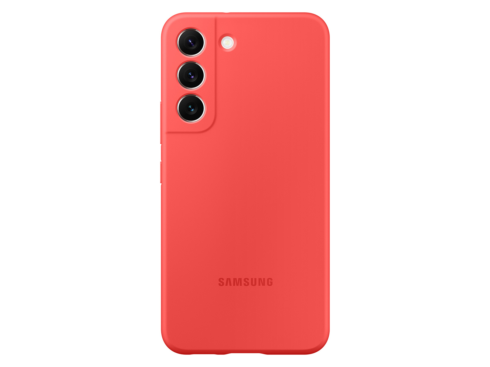 EF-PS901TPEGUS, Galaxy S22 Silicone Cover, Glow Red