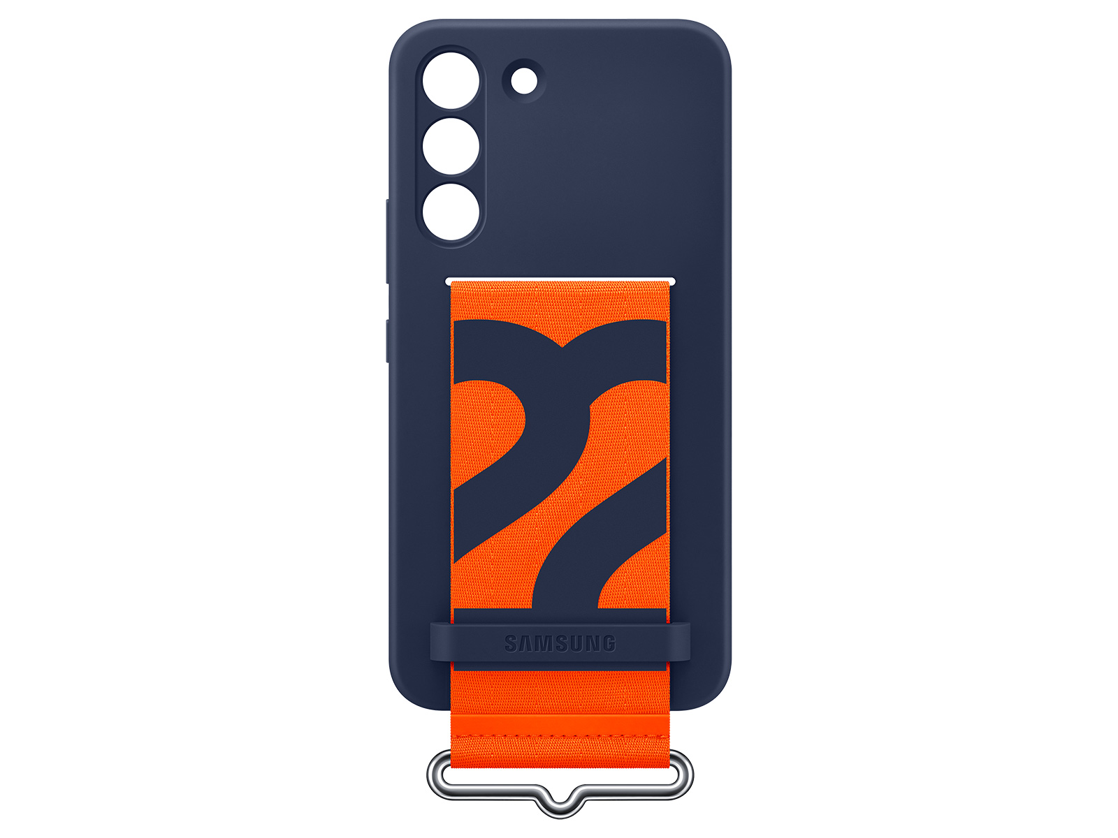 Thumbnail image of Galaxy S22 Silicone Cover with Strap, Navy