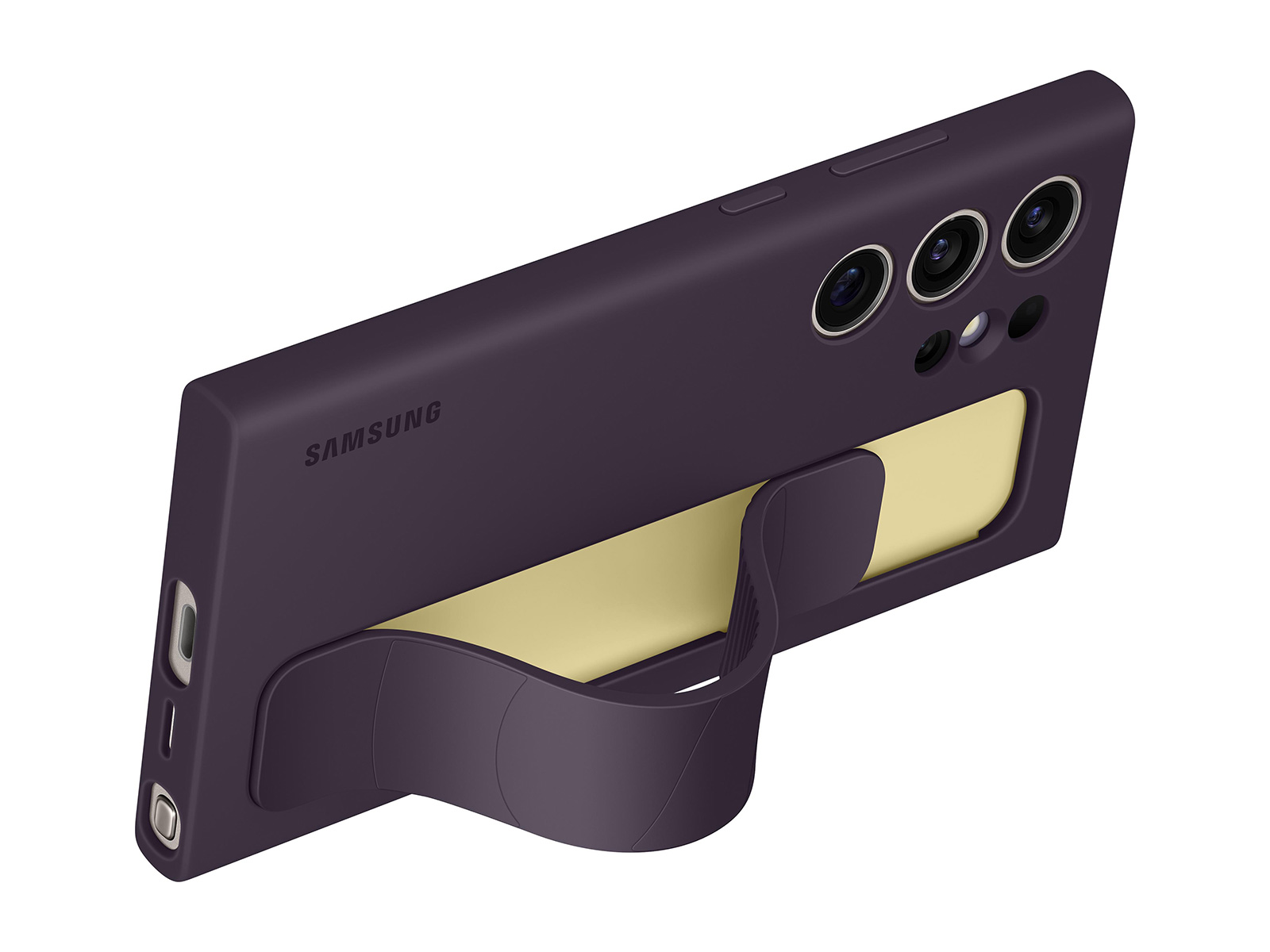 Galaxy S24 Ultra Standing Grip Case, Dark Violet Mobile
