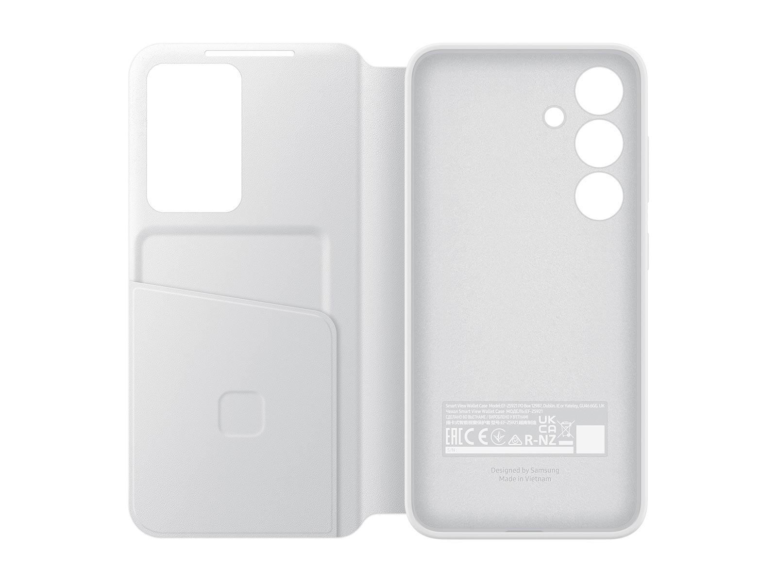 Thumbnail image of Galaxy S24 S-View Wallet Case, White