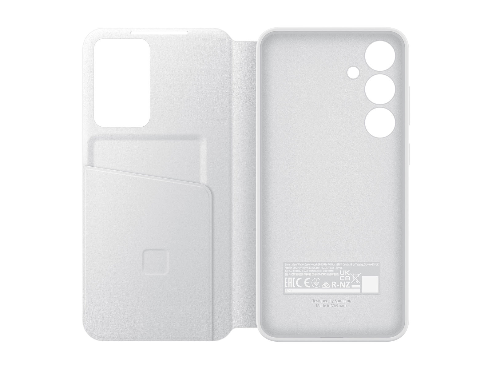 Thumbnail image of Galaxy S24+ S-View Wallet Case, White