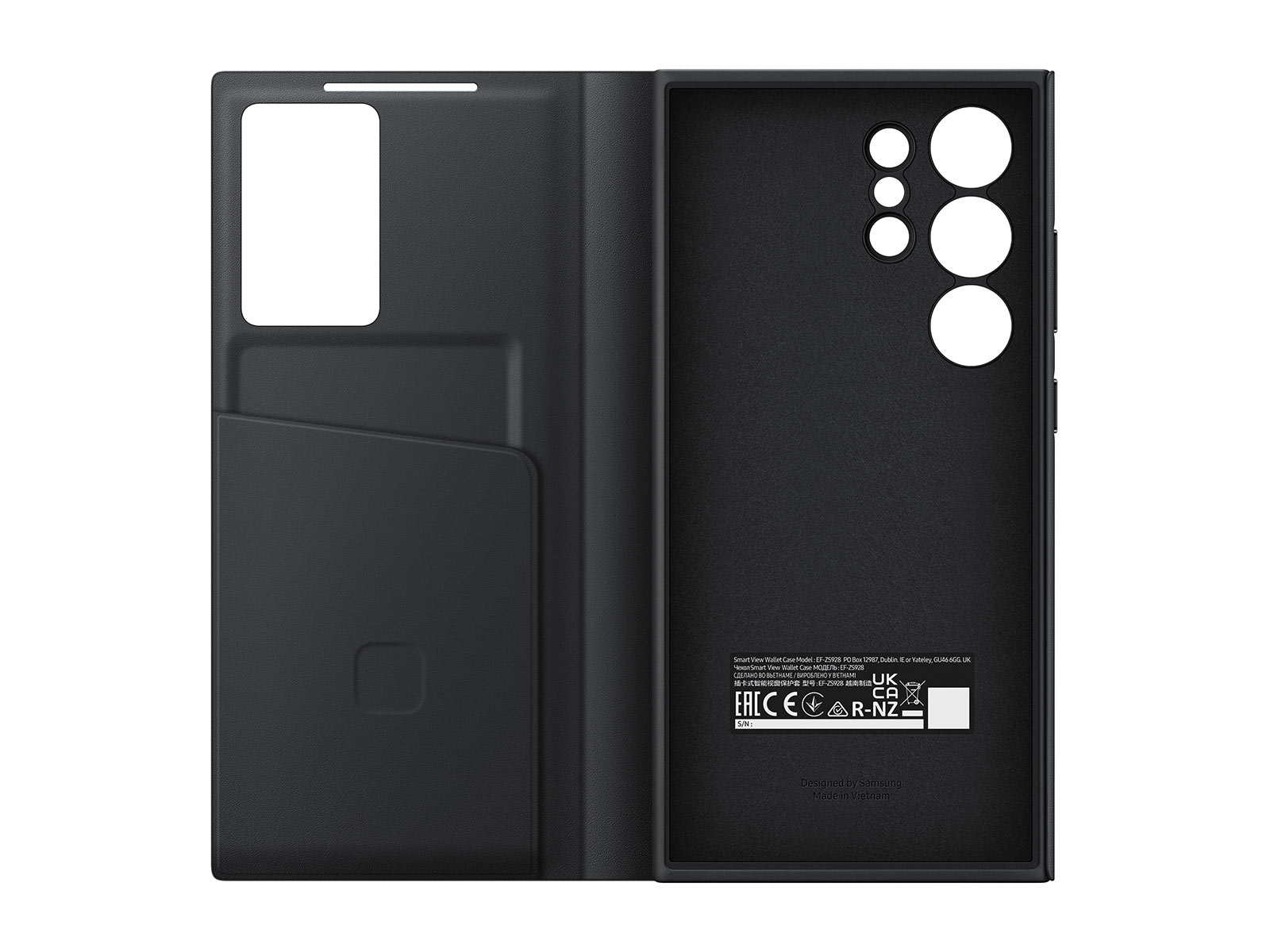 Thumbnail image of Galaxy S24 Ultra S-View Wallet Case, Black