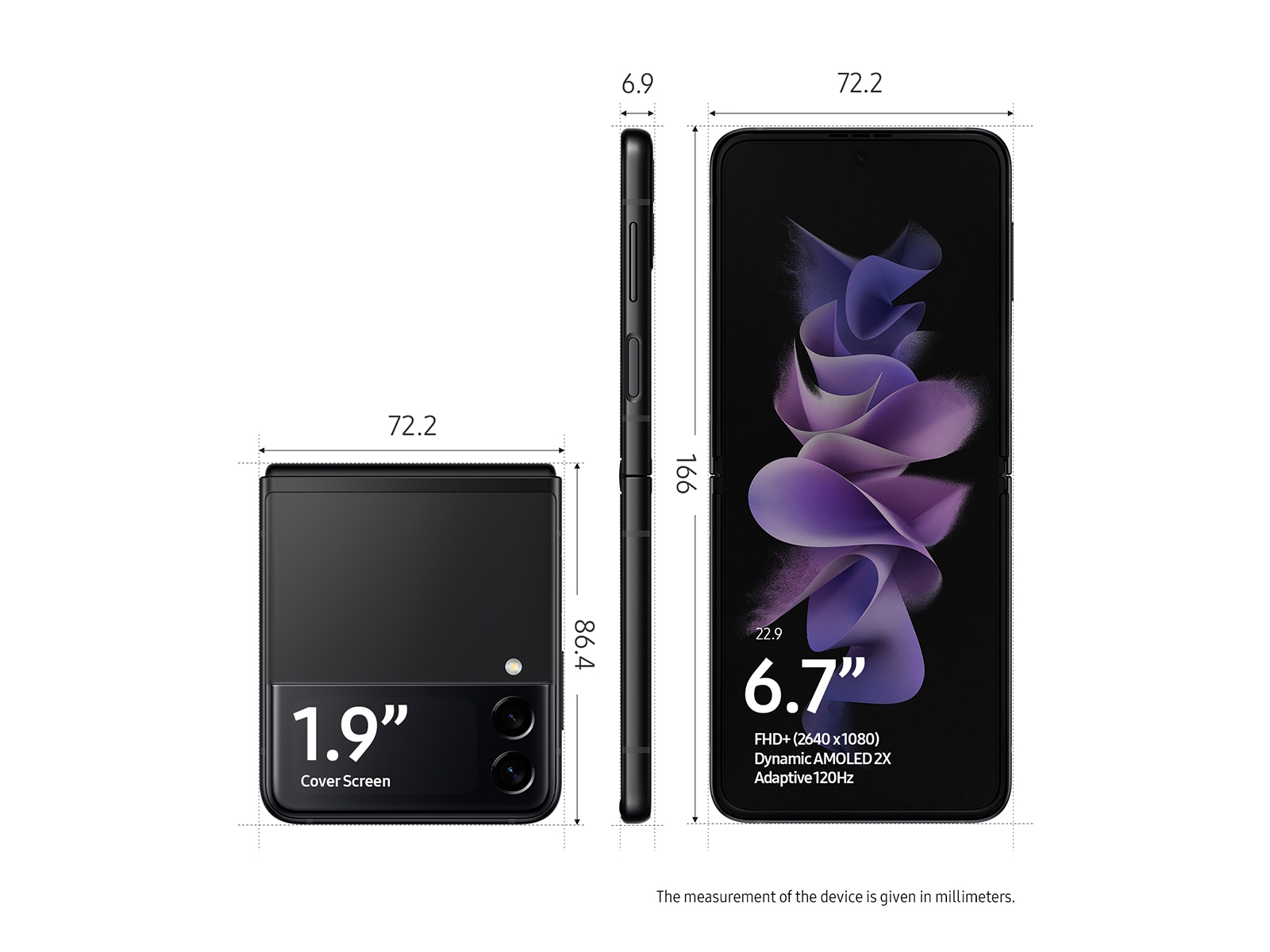 SM-F711UZKFXAU | Galaxy Z Flip3 5G 256GB (T-Mobile) | Samsung 